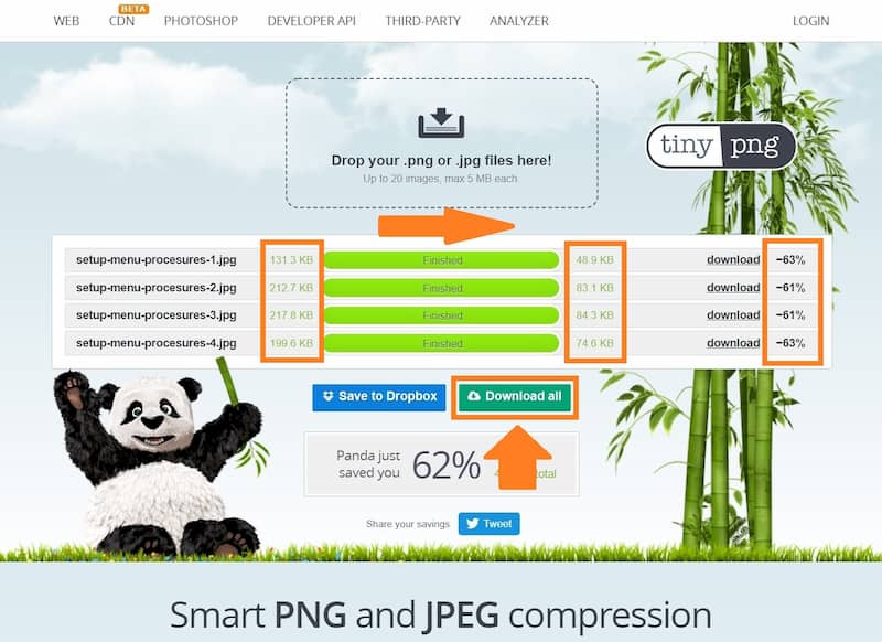 compress images procedures-3